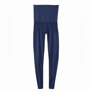 Preggo Leggings Full Length Solid Blue Maternity Leggings, L/ XL​​​